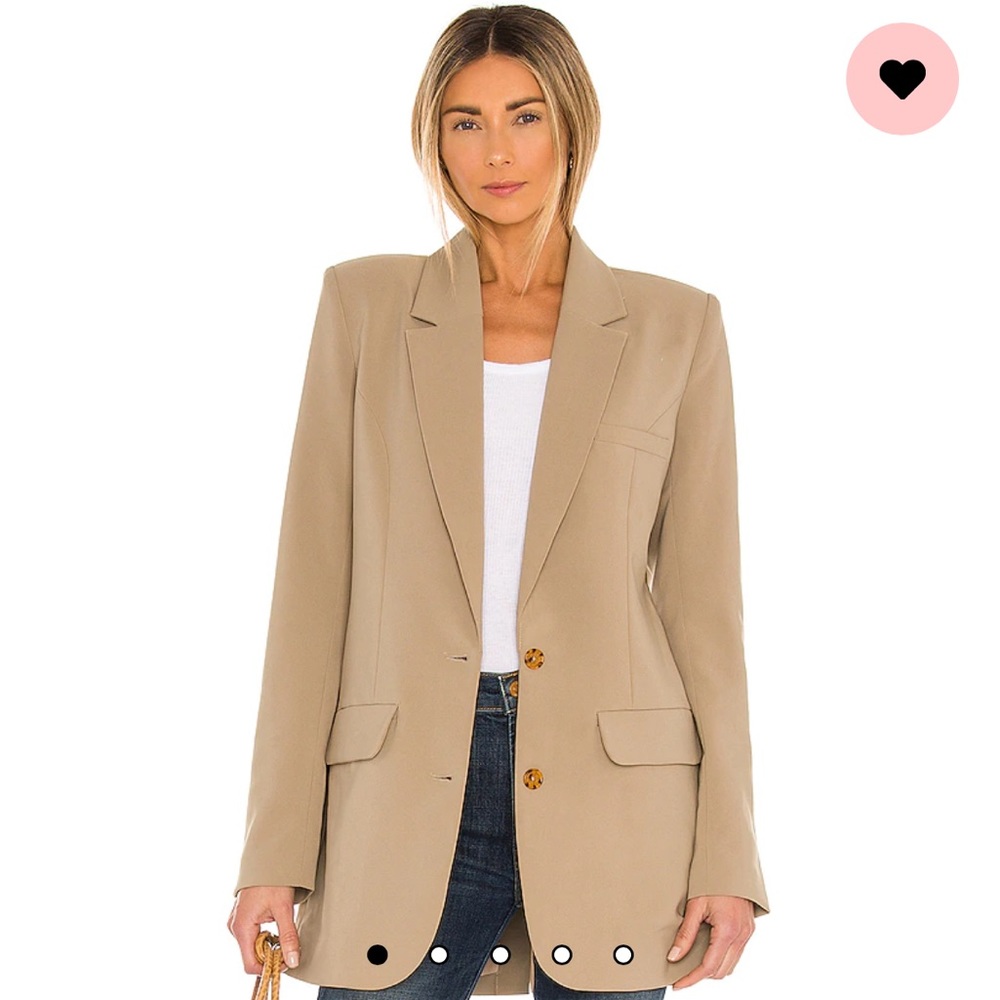 Song of Style S Zella Blazer in Taupe Nude
